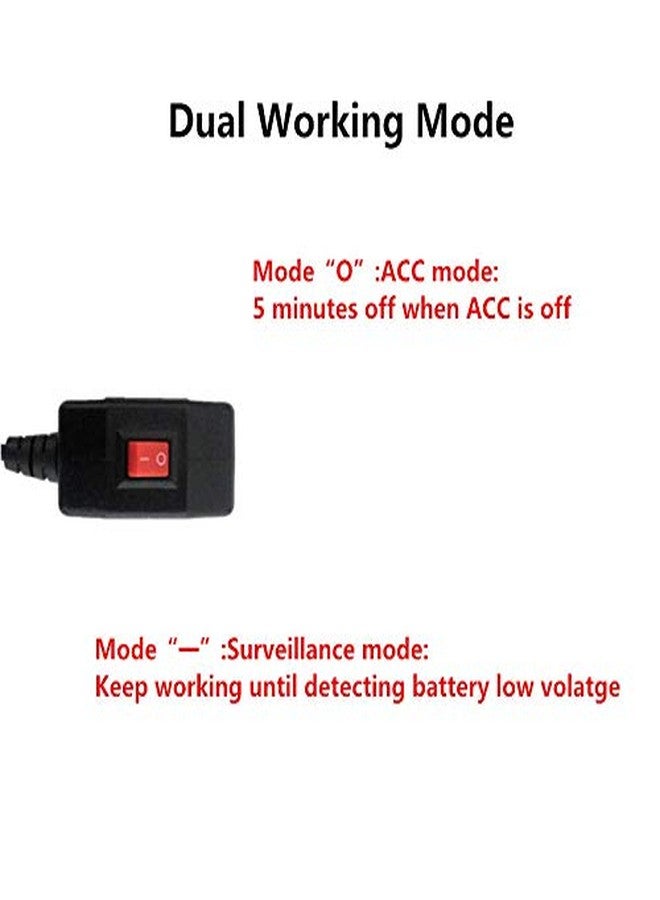 REARMASTER Universal OBD Power Cable for Dash Camera,24 Hours Surveillance/Acc Mode with Switch Button(Mini USB Port) - Image 3