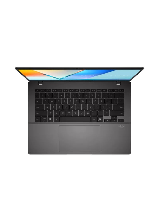 أسوس لابتوب Vivobook S14 بشاشة WUXGA مقاس 14 بوصة (1920x1200)، معالج AMD Ryzen AI 7 445، ذاكرة وصول عشوائي DDR5 سعة 16 جيجابايت، قرص صلب SSD سعة 512 جيجابايت، نظام التشغيل Windows 11 Home، بطاقة رسومات AMD Radeon. الإنجليزية/العربية - Image 3