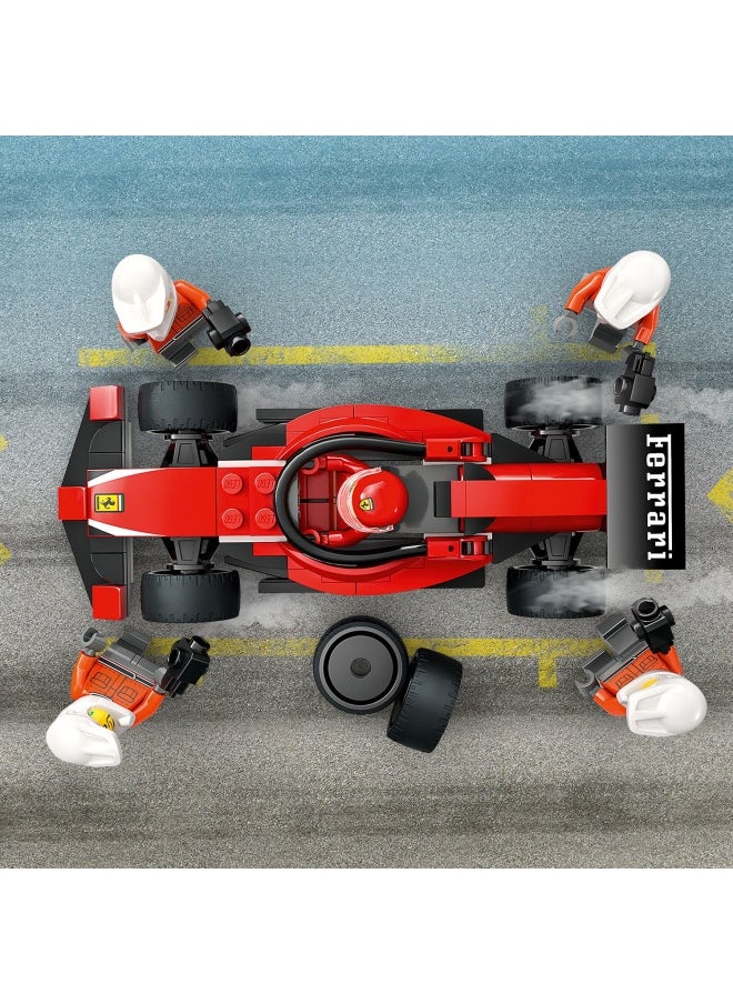 LEGO - City F1® Pit Stop & Pit Crew with Ferrari Car Racing Vehicle Toy 60443 (322) Pieces - Image 1