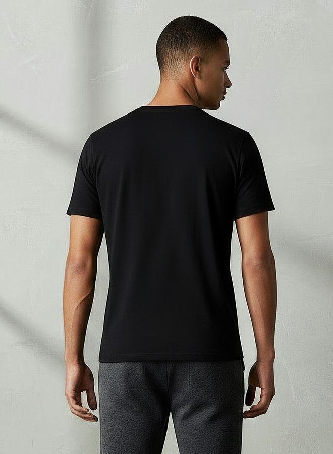 SP Characters Men Regular Fit Crew Neck Short Sleeves Asta Print T-shirt - Image 3