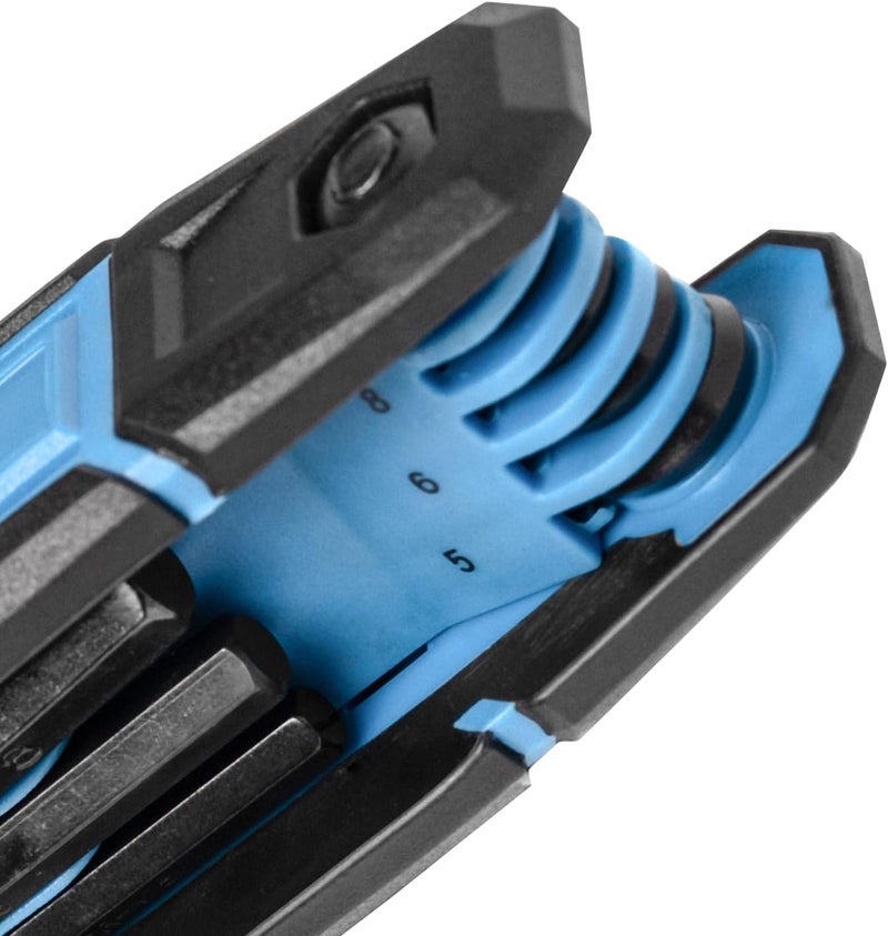 Denzel 8-Piece Metric Folding Hex Key Set – Compact Allen Wrench Toolkit - Image 2