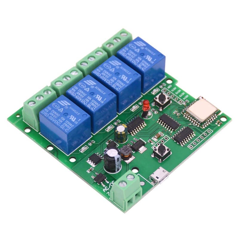 REES52 WiFi Wireless Inching Relay Monentary/Self-locking Smart Switch Module DIY Smart home Gadget DC 5-32V Input Ewelink App Compatible With Alexa Echo Google home Nest IFTTT SONOFF (ST-DC4) - Image 1