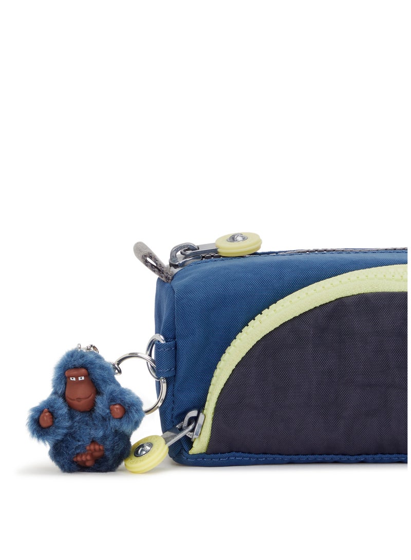 kipling Cute Kids School Pen Case Fantasy Blue Block - Image 5