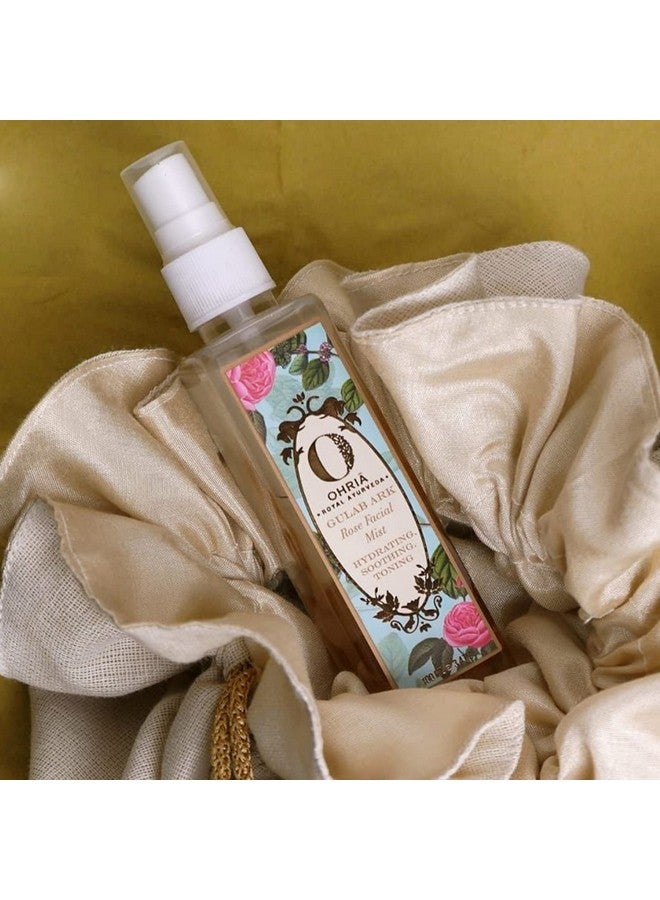 OHRIA Ayurveda Gulab Ark Rose Facial Mist | Handcrafted With Indian Roses | Hydrating Toner For All Skin Types - 100Ml - Image 4