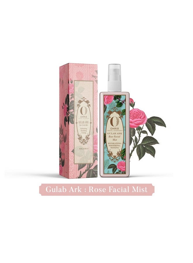 OHRIA Ayurveda Gulab Ark Rose Facial Mist | Handcrafted With Indian Roses | Hydrating Toner For All Skin Types - 100Ml - Image 3
