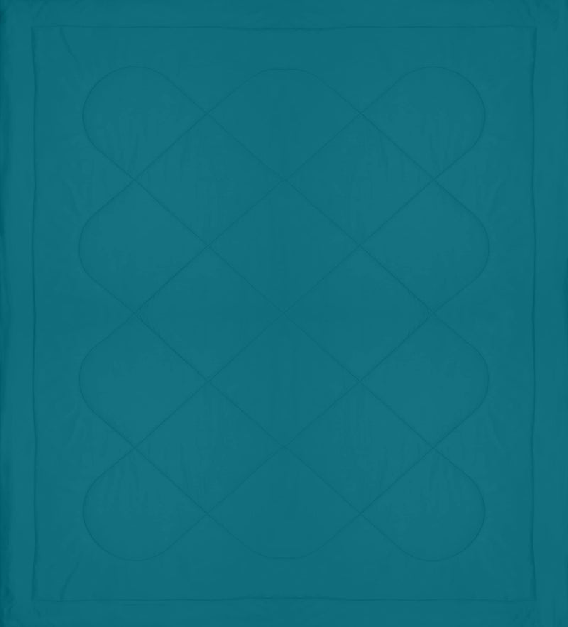 KEA Microfibre Reversible Double Bed King Size Comforter/Duvet for All Weather (Teal Blue, 250GSM)|Comforter Double - Image 4