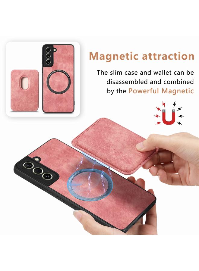 اس-توب جراب لهاتف Samsung Galaxy S21 FE 5G جراب جلدي عتيق مع حقيبة بطاقات مغناطيسية للهاتف - Image 3