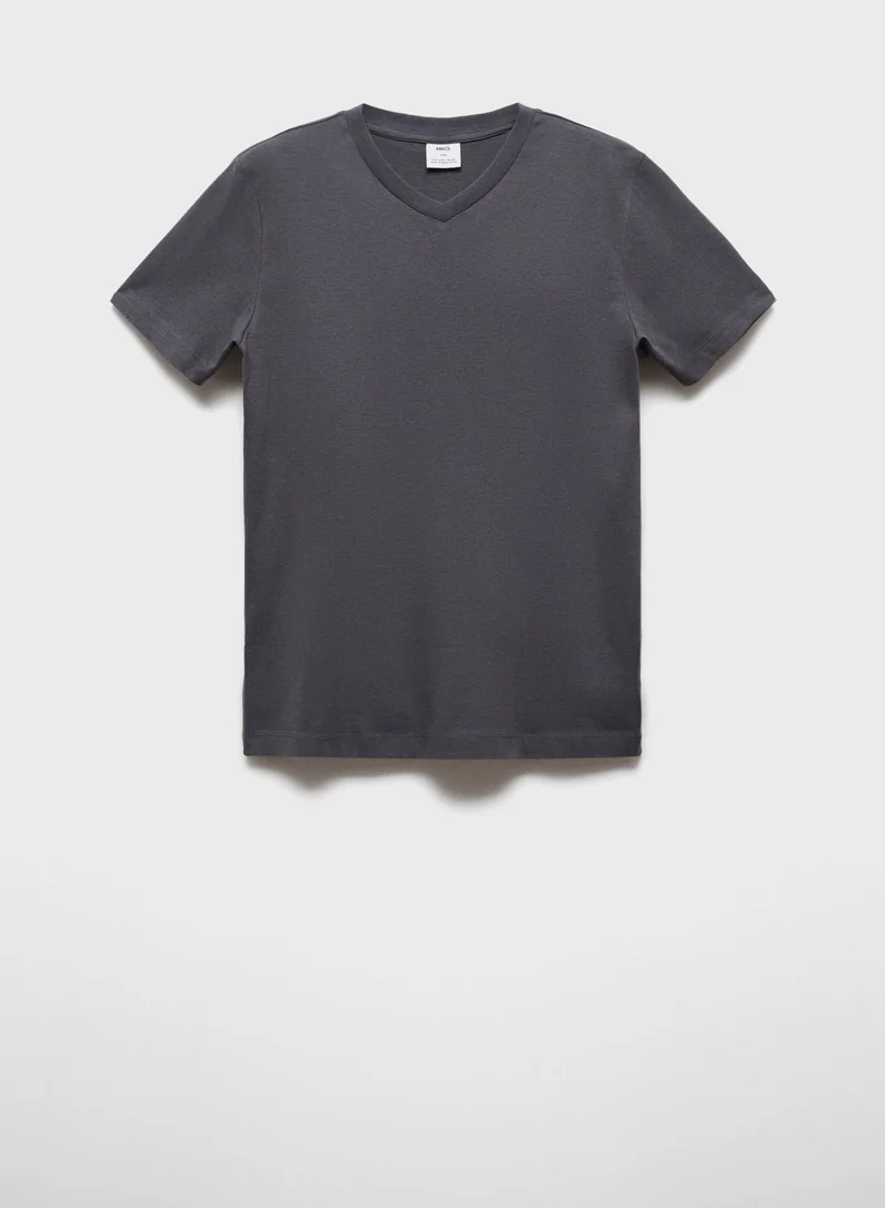 Mango Man Essential V-Neck T-Shirt