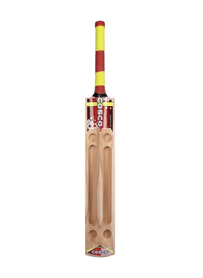 COSCO Scooper Kashmir Willow Tennis Ball Cricket Bat With Scoop - Size: Full  - Image 3