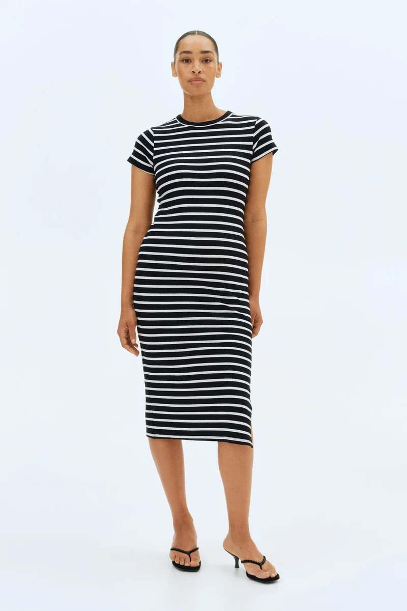 H&M MAMA Ribbed T-shirt dress