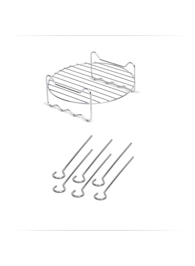 Philips Philips Airfryer Party Sizzler Kit with Double layer grill rack, skewers, HD9815/01, Compatible with Large Airfryer  - Image 1