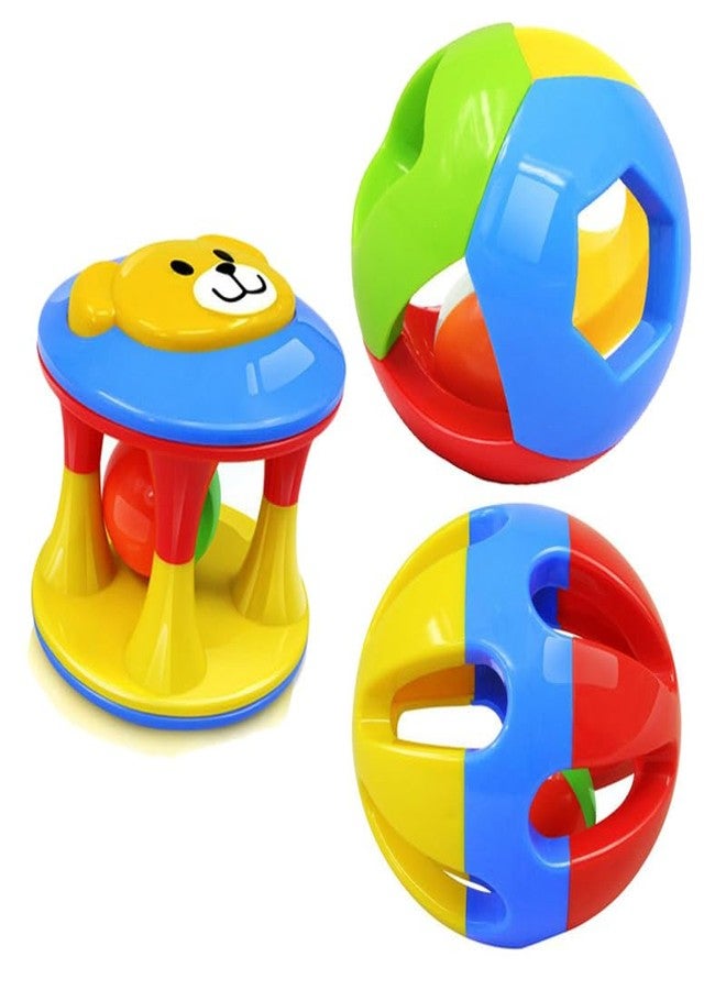 WsjiaboFux Colorful Dog Toys for Medium to Large Breed Dogs Hollow Ball with Bell Inside Interactive Plastic for Relieving Boredom，Toys，Dog Toy Balls - Image 5
