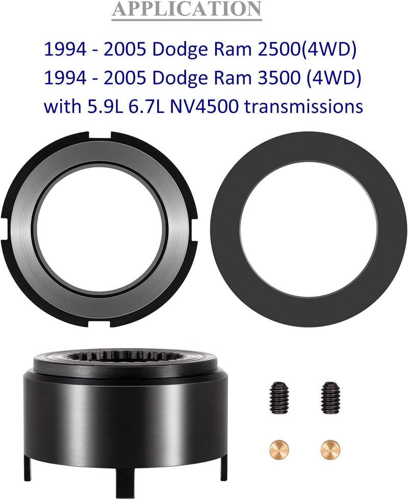 Sunluway 5th Gear Lock Nut Retainer Set for Dodge Ram 2500 & 3500 4WD NV4500 Transmission - Image 2