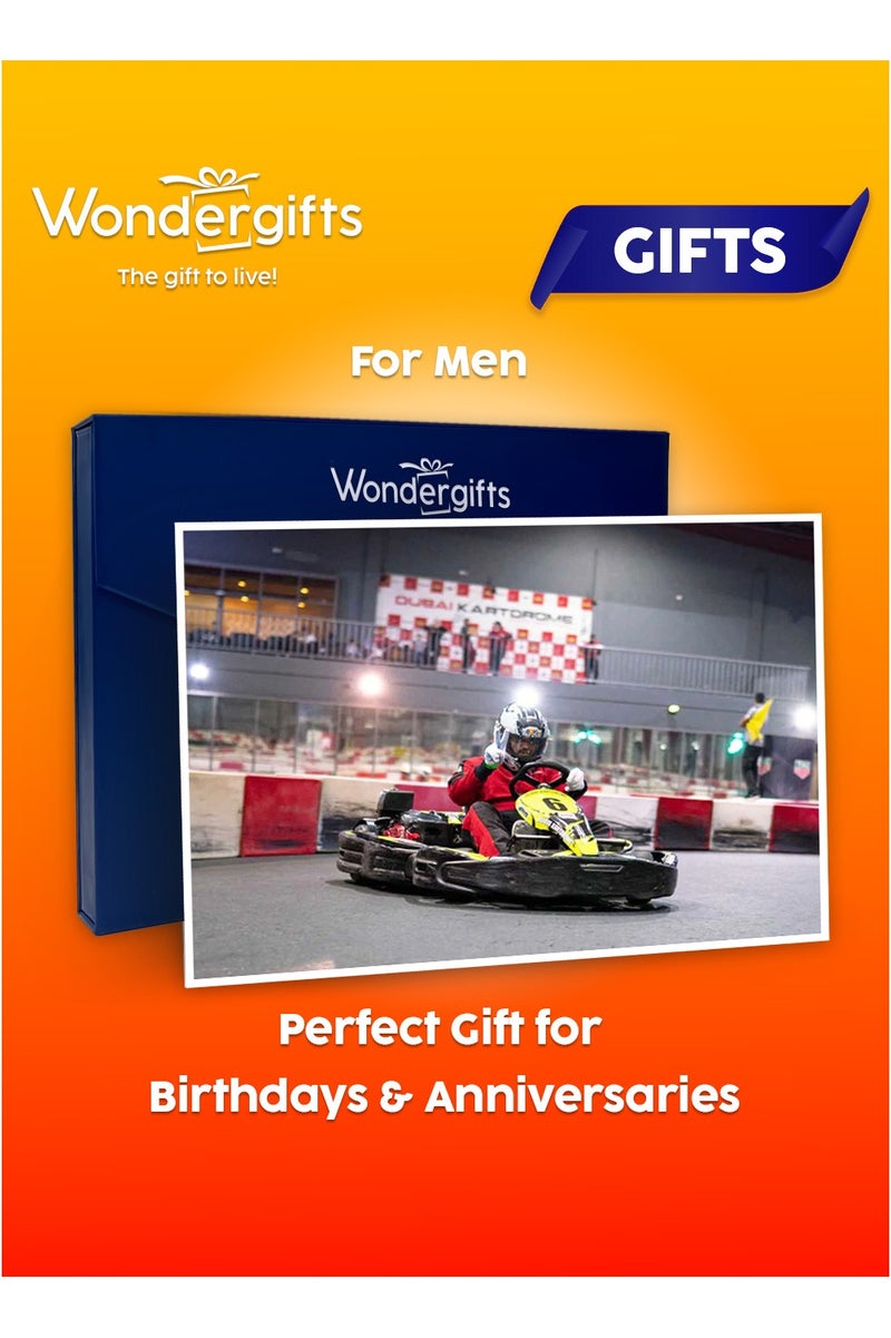 Wondergifts Outdoor Go Karting at Dubai Autodrome | Adrenaline Gift For Him | Birthday Gift For Men - Image 1