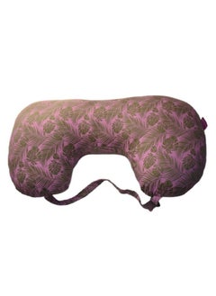 Get It Cotton Mutlipurpose 5 In 1 Baby Feeding Nursing Pillow With Adjustable Strap; For Breastfeeding Baby Support & Playtime ; Washable Premium Cotton Cover With Zip (Pink Leaf Print)  - Image 1
