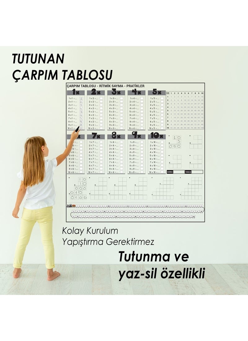 Practical Multiplication Table Paper Board 100X100 cm