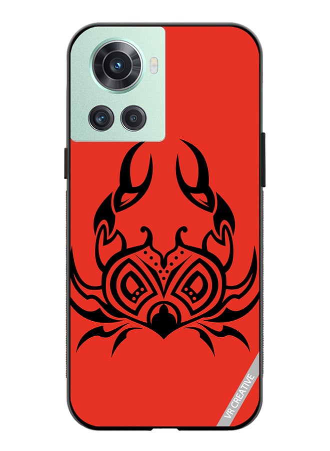VR CREATIVE Protective Case Cover For OnePlus Ace Red And Black Scorpio Design Multicolour - Image 1