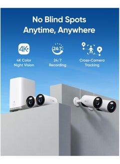 eufy eufy Security eufyCam E330 (Professional) Add-On 4K Wired Outdoor Security Camera with Spotlights for 24/7 Recording, Enhanced Wi-Fi, Face Recognition AI,No Monthly Fee, Requires HomeBase 3  - Image 2