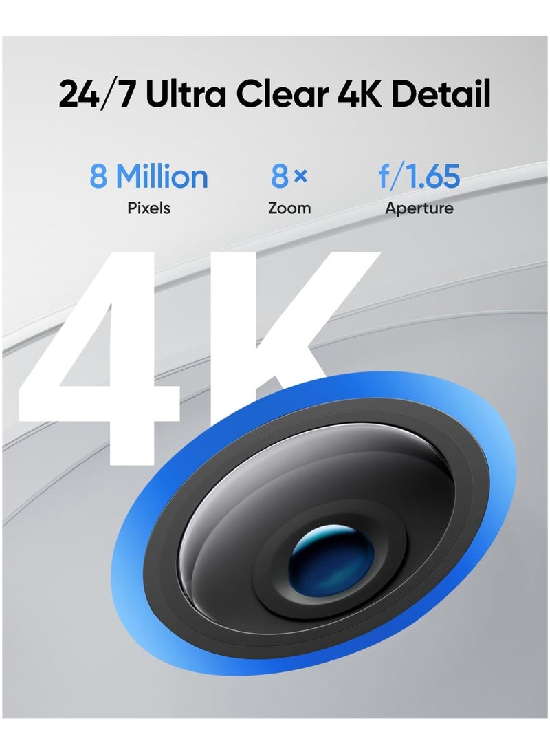 eufy eufy Security eufyCam E330 (احترافية) كاميرا أمان خارجية سلكية بدقة 4K مع أضواء كاشفة للتسجيل على مدار الساعة طوال أيام الأسبوع، شبكة Wi-Fi محسنة، تقنية الذكاء الاصطناعي للتعرف على الوجه، بدون رسوم شهرية، تتطلب HomeBase 3  - Image 3