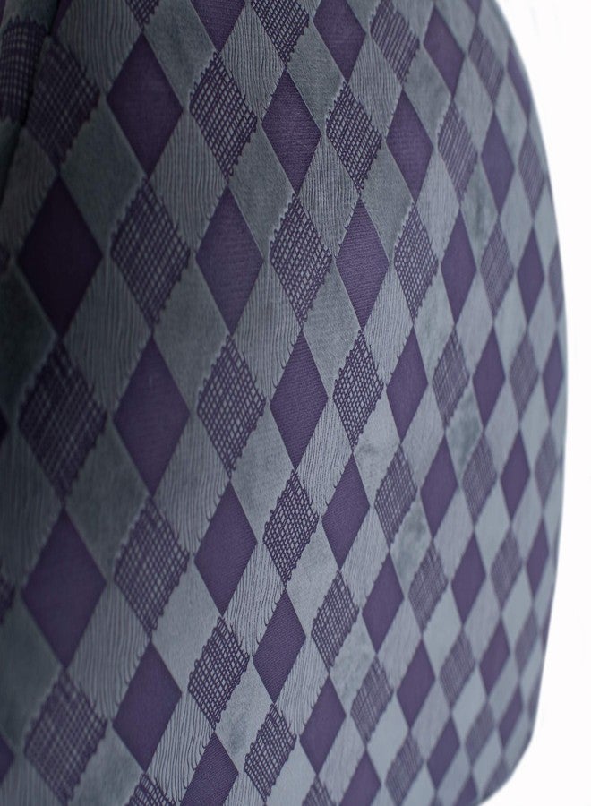 Armarkat Cat Bed Model C65HHG/LS, Purple Gray Combo Checkered Pattern - Image 5