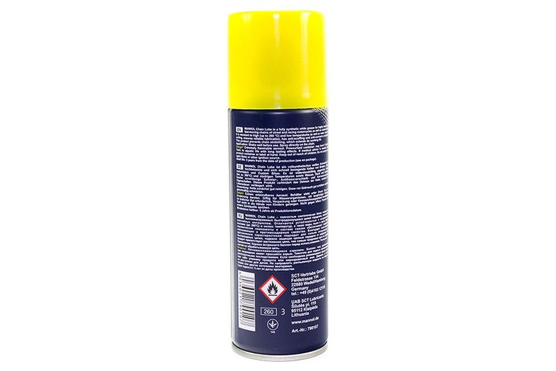 MANNOL 7901 Chain Lube | Fully Synthetic Chain Spray For drive chains of Bike| ATVs | Scooters and other vehicles | Imported From Germany(200ml) (1) - Image 3