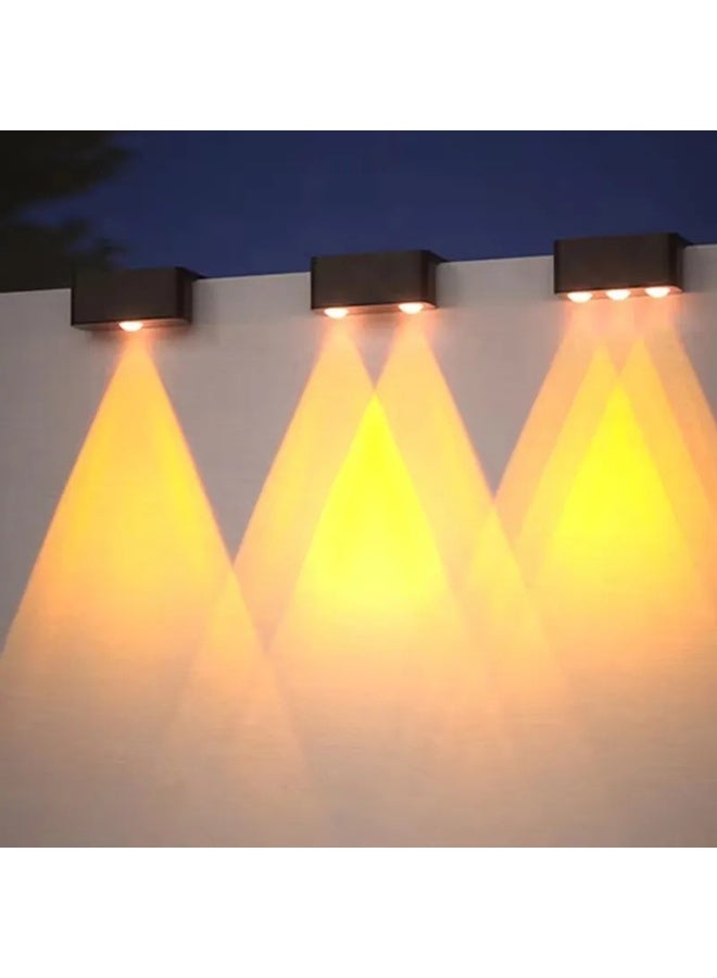 4PCS Solar Outdoor LED Wall Lights, Auto On/Off Dusk to Dawn, Waterproof for Patio Garden Deck - Image 2