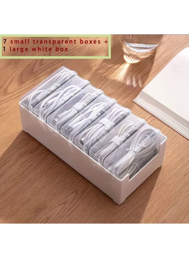 Storage Box Set One Basket 7 Small Boxes Organizer For Home Cards Nail Art Supplies - Image 5