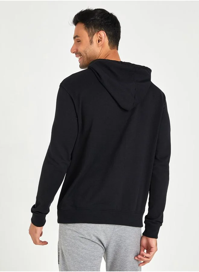 Styli Embroidery Detail Relaxed Fit Hoodie