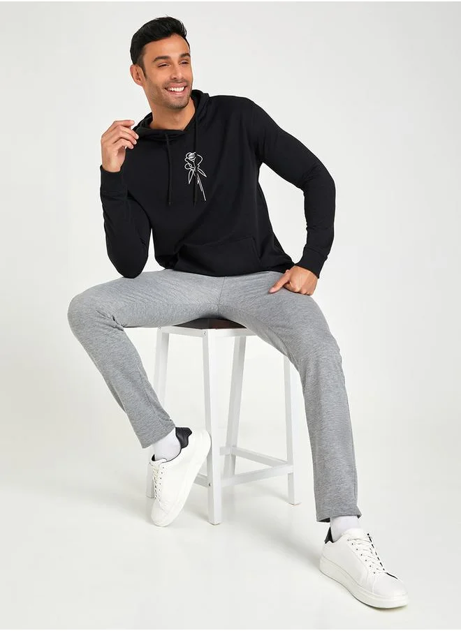 Styli Embroidery Detail Relaxed Fit Hoodie