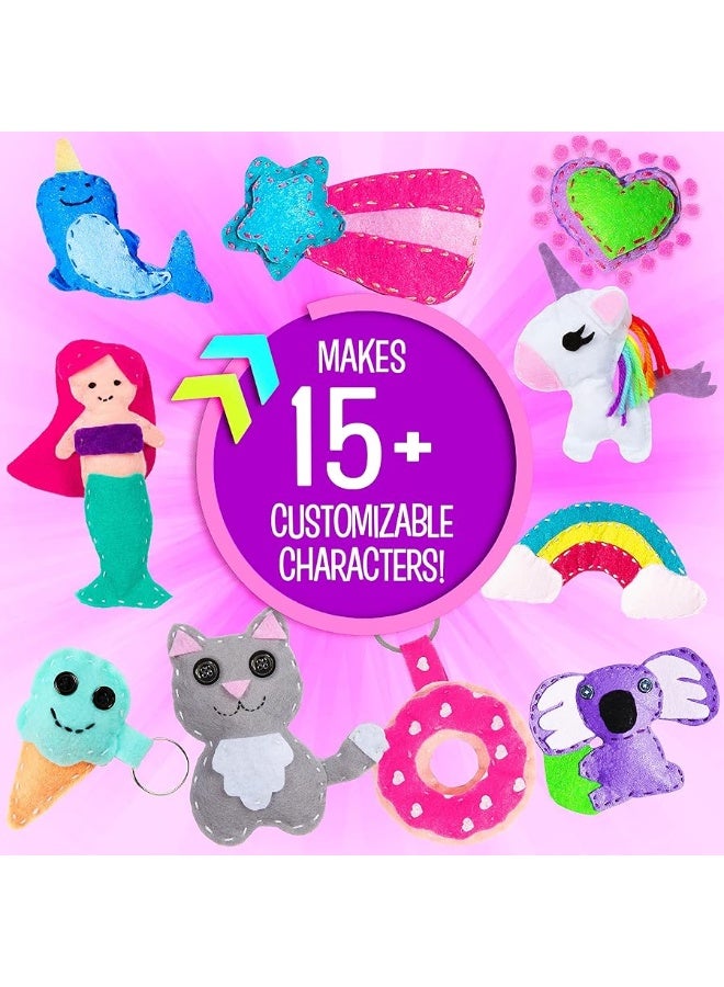 Creative Kids Felt Sewing Kit - Craft 15+ Characters - Fun DIY Kit for Kids 8+ - Creative Sewing Craft Set - Image 1