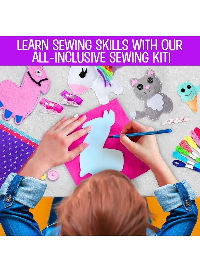 Creative Kids Felt Sewing Kit - Craft 15+ Characters - Fun DIY Kit for Kids 8+ - Creative Sewing Craft Set - Image 3