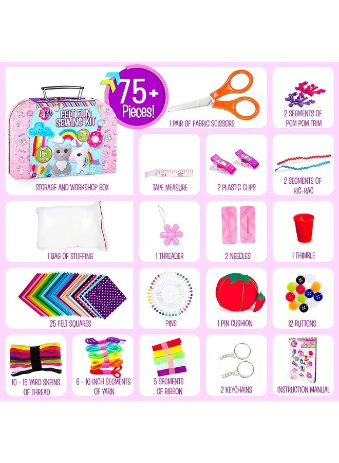 Creative Kids Felt Sewing Kit - Craft 15+ Characters - Fun DIY Kit for Kids 8+ - Creative Sewing Craft Set - Image 2