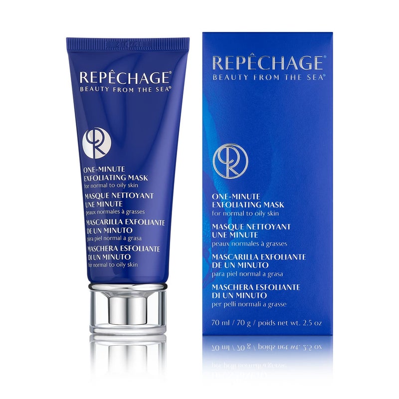 Repechage One-Minute Exfoliating Mask - Facial Exfoliant for Oily Skin, Deep Cleansing, Absorbs Oil, Exfoliates with Lactic Acid and Rice Bran Wax, Helps to Clear Pores and Remove Blackheads, 2.5 oz. - Image 1