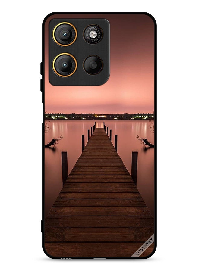 Covernex Motorola Moto G15 Protective Case Cover Pathway To Sea Evening