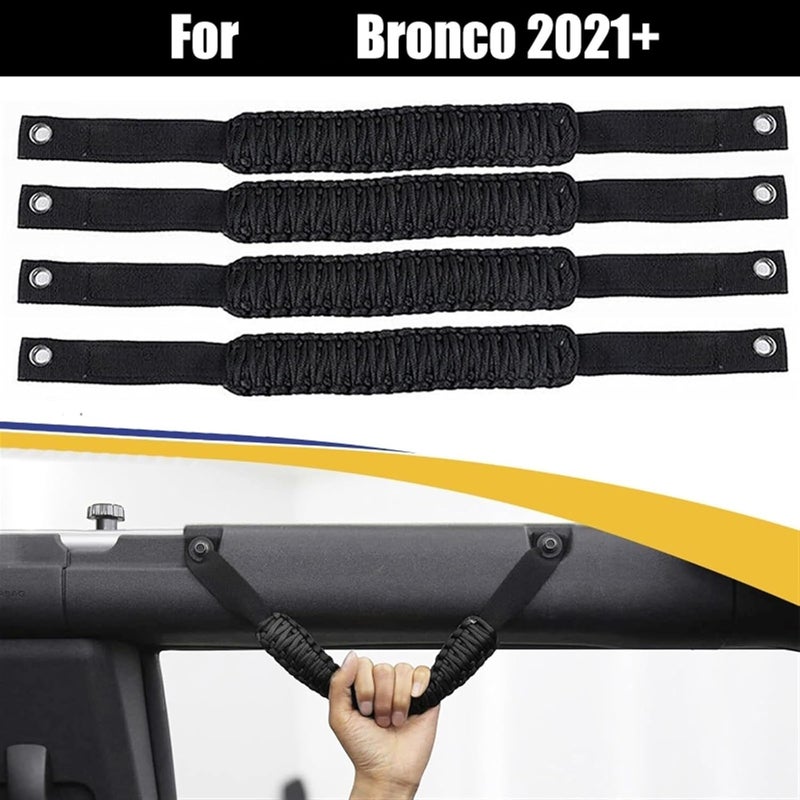 Wivplex 4pcs Car Interior Roof Handle Grab Bar for Ford Bronco 2021+ - Image 3