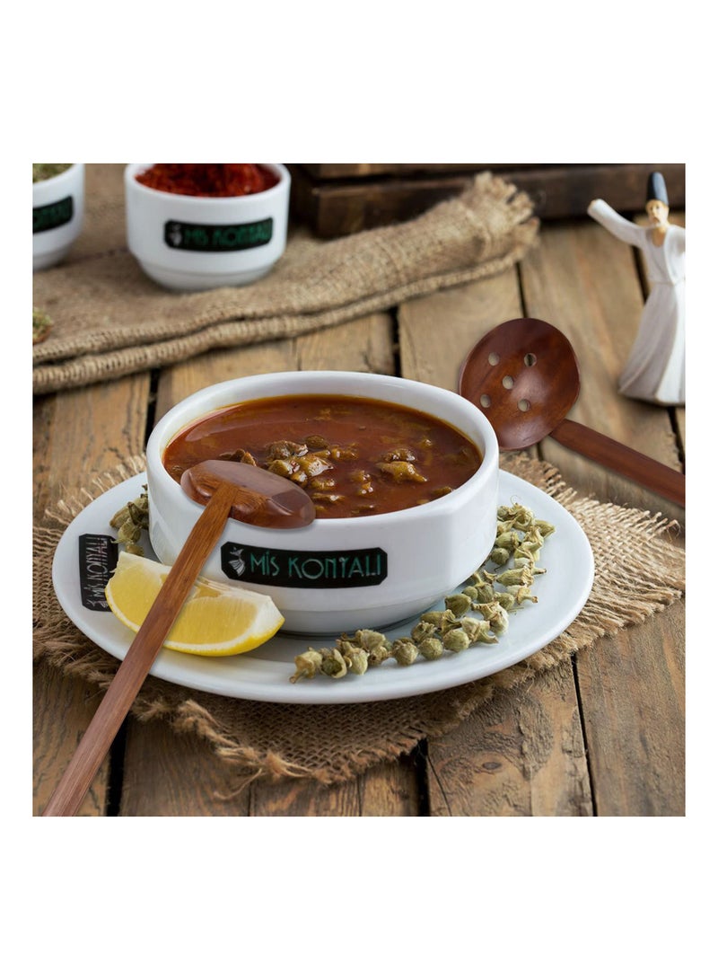 Zikra Wooden Spoon Set, 2Pcs Long Handle Soup Spoon Ramen Spoon, Slotted Spoons for Cooking, Natural Teak Kitchen Utensil - Image 2