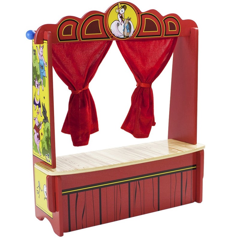 Imagination Generation Wooden Wonders Mother Gooses Tabletop Puppet Theater - Image 2