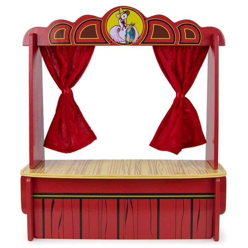 Imagination Generation Wooden Wonders Mother Gooses Tabletop Puppet Theater - Image 3