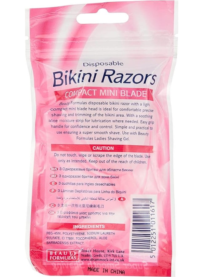BEAUTY FORMULAS Bikini Razors 3 Pack - Image 2
