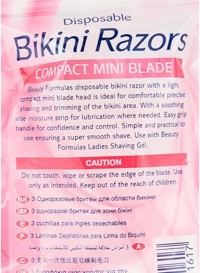 BEAUTY FORMULAS Bikini Razors 3 Pack - Image 4