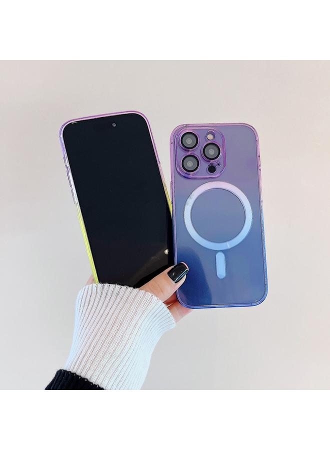 زبون جراب هاتف لهاتف iPhone 11 Pro MagSafe مغناطيسي TPU + جراب هاتف أكريليك متدرج الألوان - Image 3