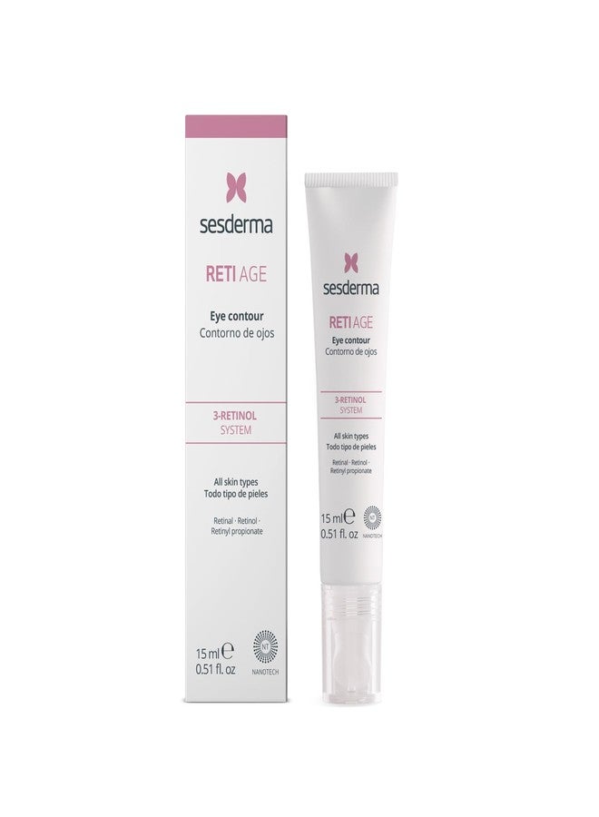 Sesderma RETI AGE Ceramic Eye Contour, 0.5 fl oz | Age-defying Retinoid Eye Cream with 3-Retinol System, Hyaluronic Acid & Antioxidants | Reduces Appearance of Fine Lines, Wrinkles & Dark Circles - Image 1