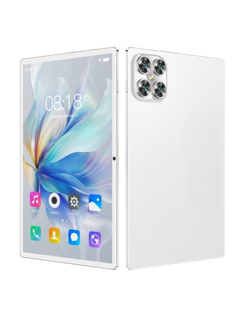 K11 Android Tablet, 10 Inch HD Touch Screen Portable Touch Pad, 5G Network Bluetooth Dual Camera Mobile Phone Tablet With Dual Sim Card Slots, (1pc, White)
