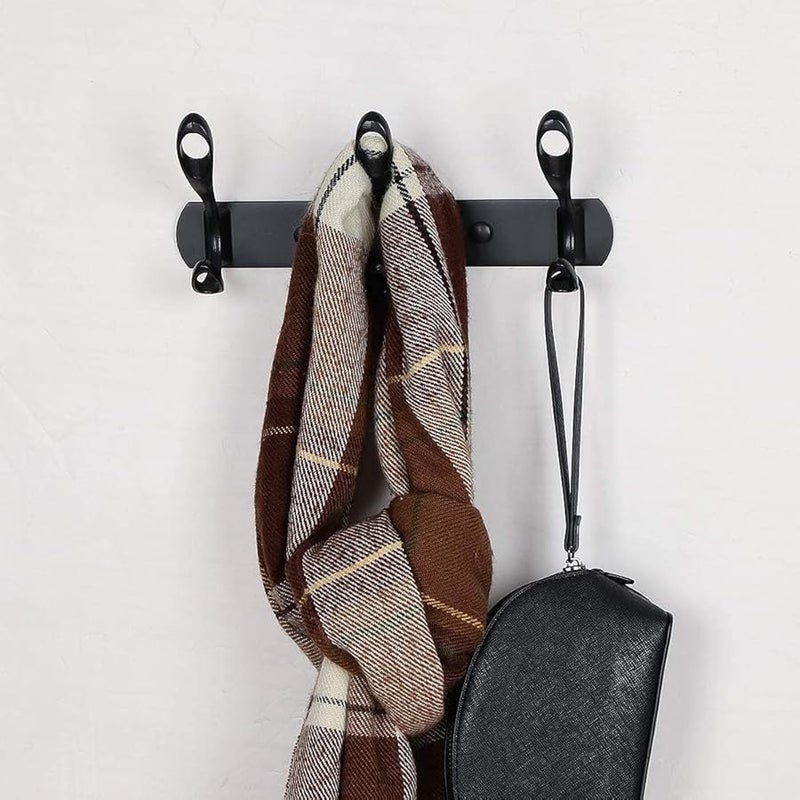 Stainless Steel Wall Mounted Coat Rack With 3 Hooks For Entryway Bathroom Mudroom - Image 5