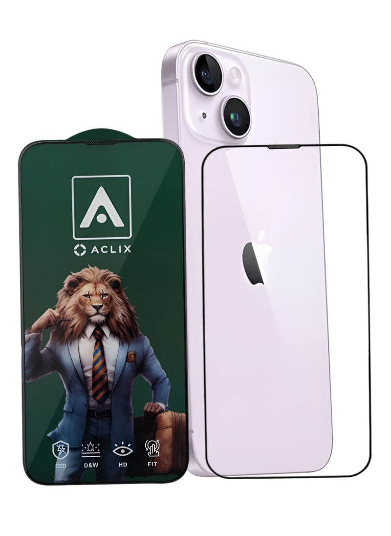 ACLIX Antistatic ESD Dustproof Premium Quality High Definition Tempered Glass Screen Protector Designed For  iPhone 14 - Image 1