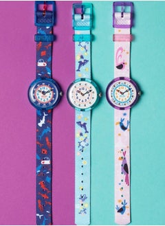 Swatch ساعة يد بناتي سويت دولفين كوارتز مقاومة للماء - 32 ملم  - Image 1