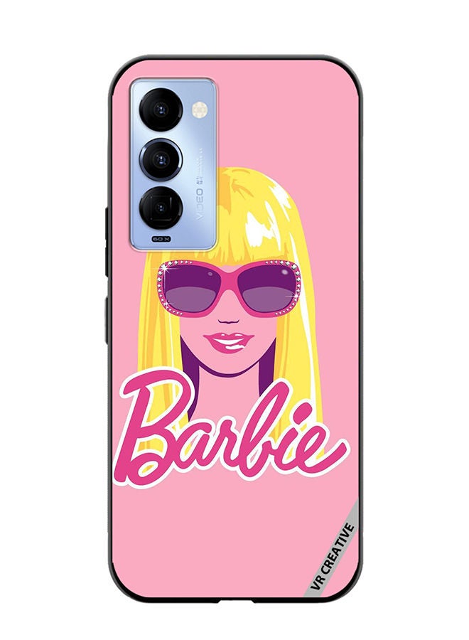 VR CREATIVE Protective Case Cover For Tecno Camon 18/18 P Pop Barbie Design Multicolour - Image 1