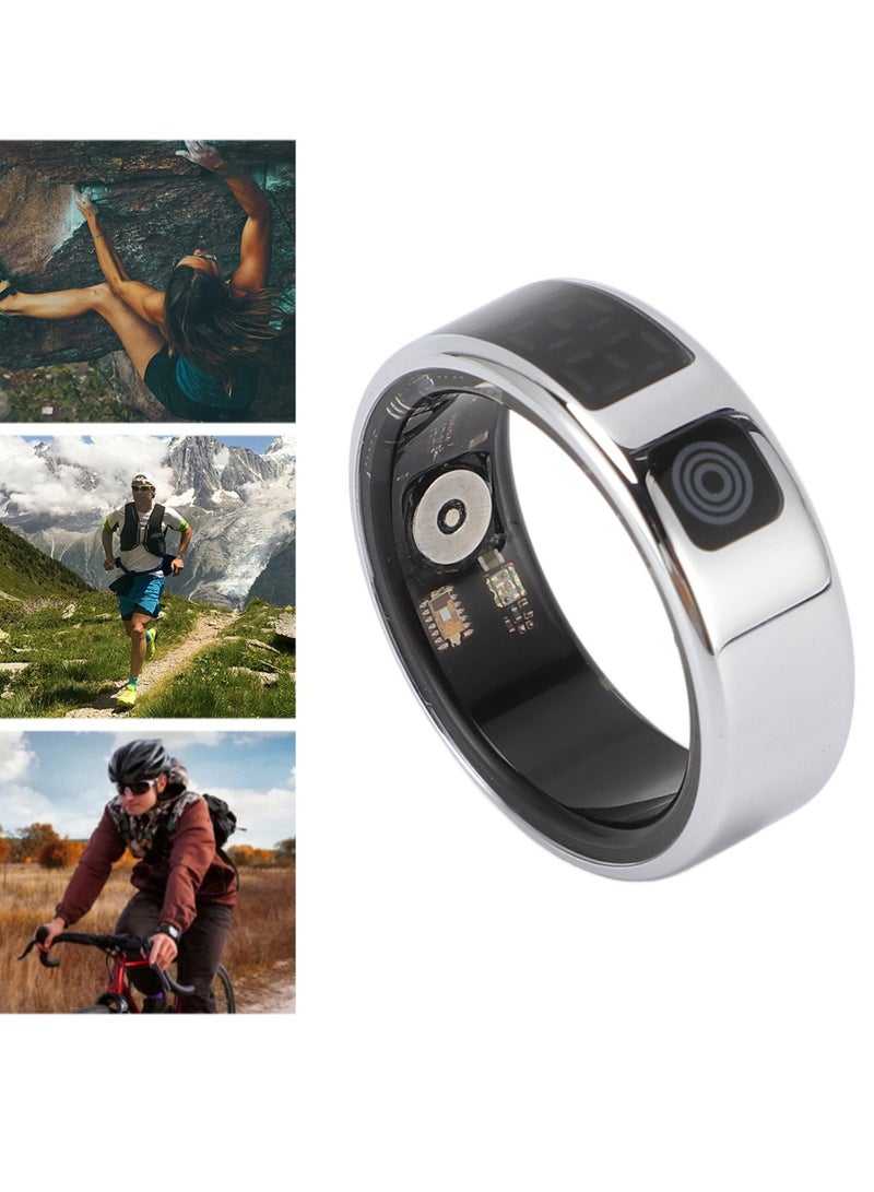 Smart Ring Multifunctional Touch Screen IP68 Water Proof Wearable Fitness Ring for Cycling #9 (Inner Diameter 18mm / 0.71in) - Image 2