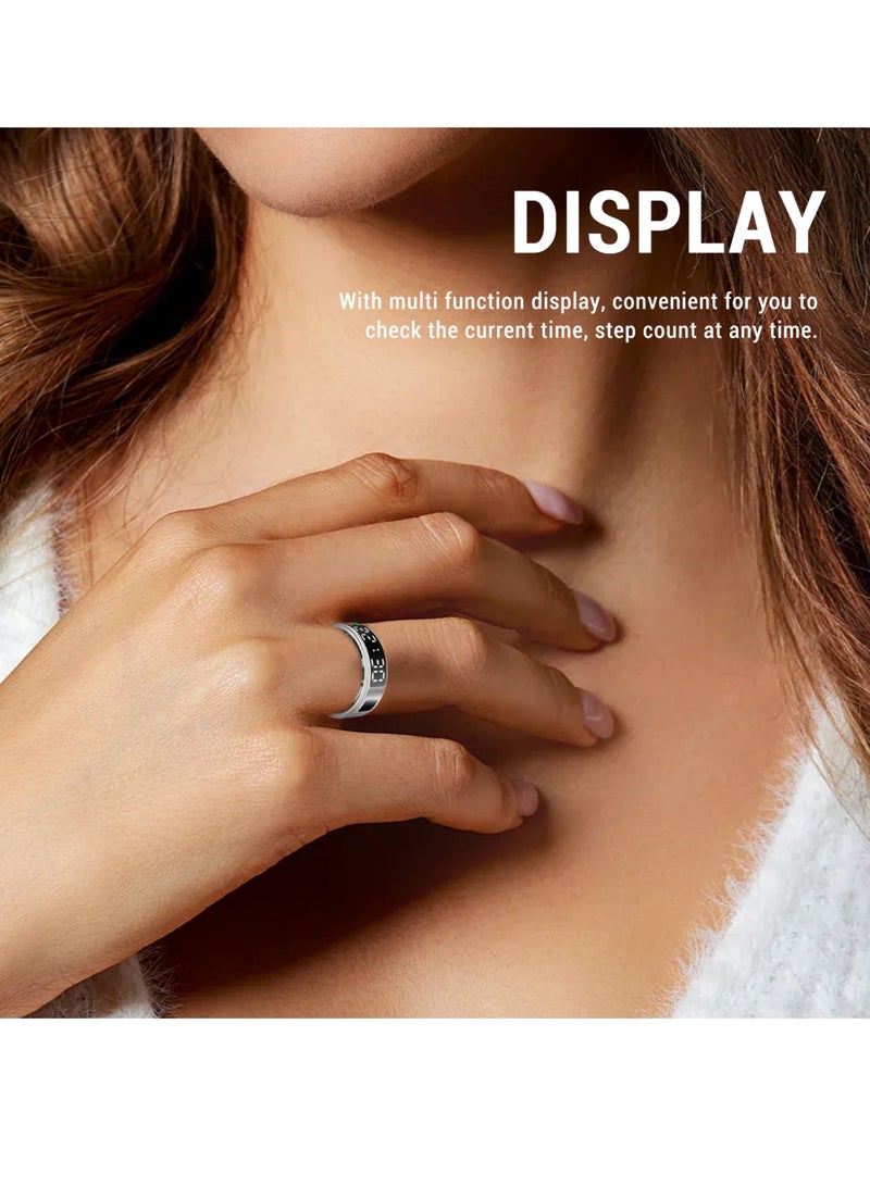 Smart Ring Multifunctional Touch Screen IP68 Water Proof Wearable Fitness Ring for Cycling #9 (Inner Diameter 18mm / 0.71in) - Image 4