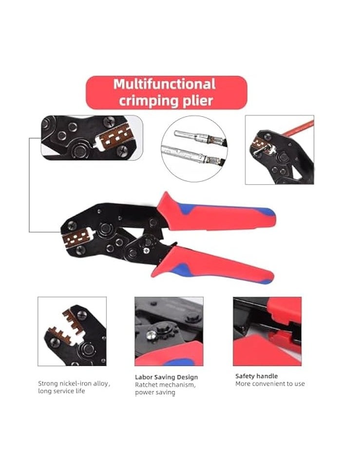 PROMASS 352PCS 26 Kits Automotive Electrical Connectors With Ratcheting Wire Crimper, 1/2/3/4/ Pin Automotive Wire Connectors Wiring Connectors Kit  - Image 3